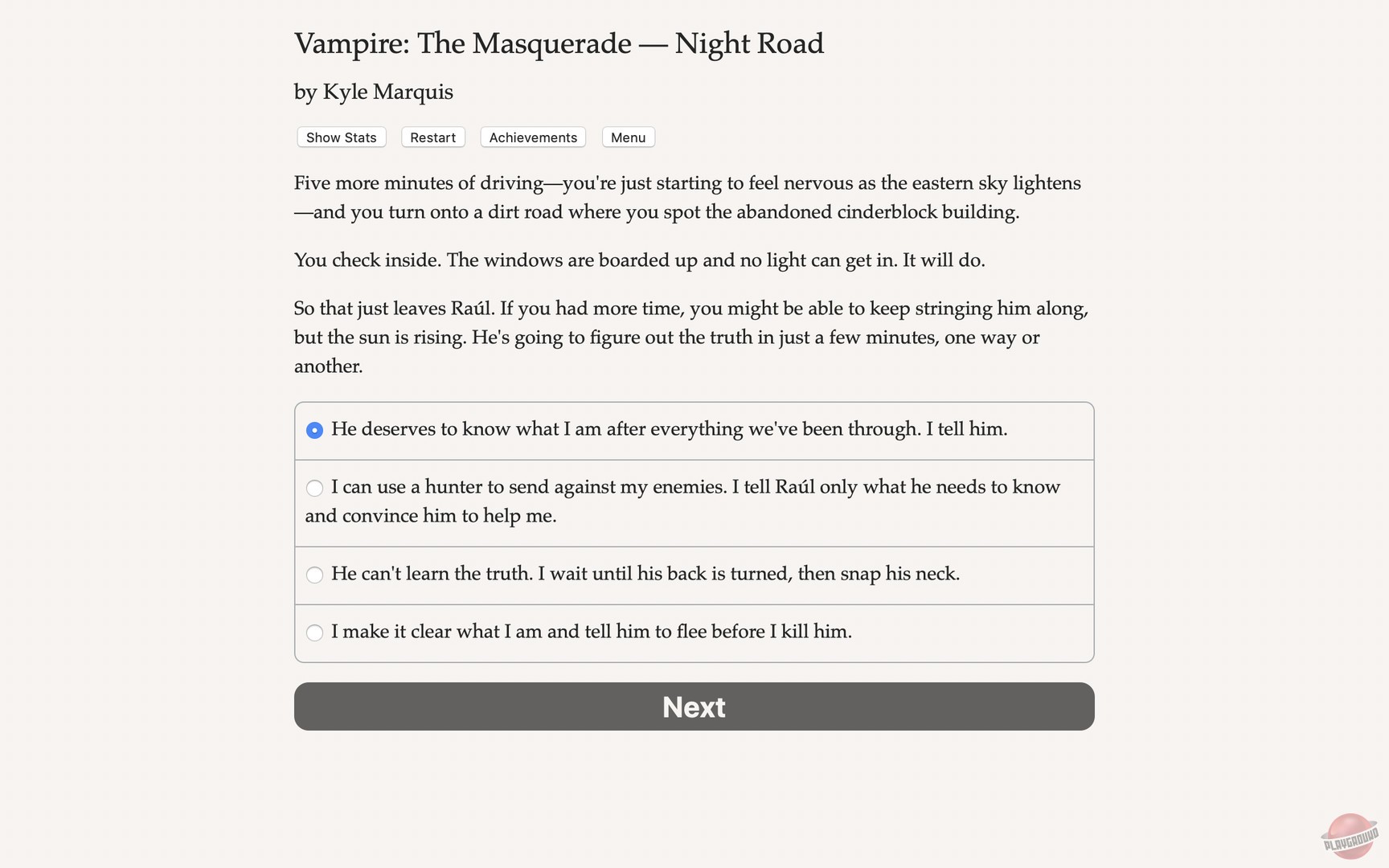 Скриншот из игры Vampire: The Masquerade — Night Road - 14