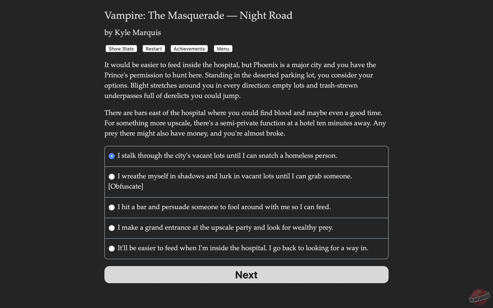 Скриншот из игры Vampire: The Masquerade — Night Road - 21