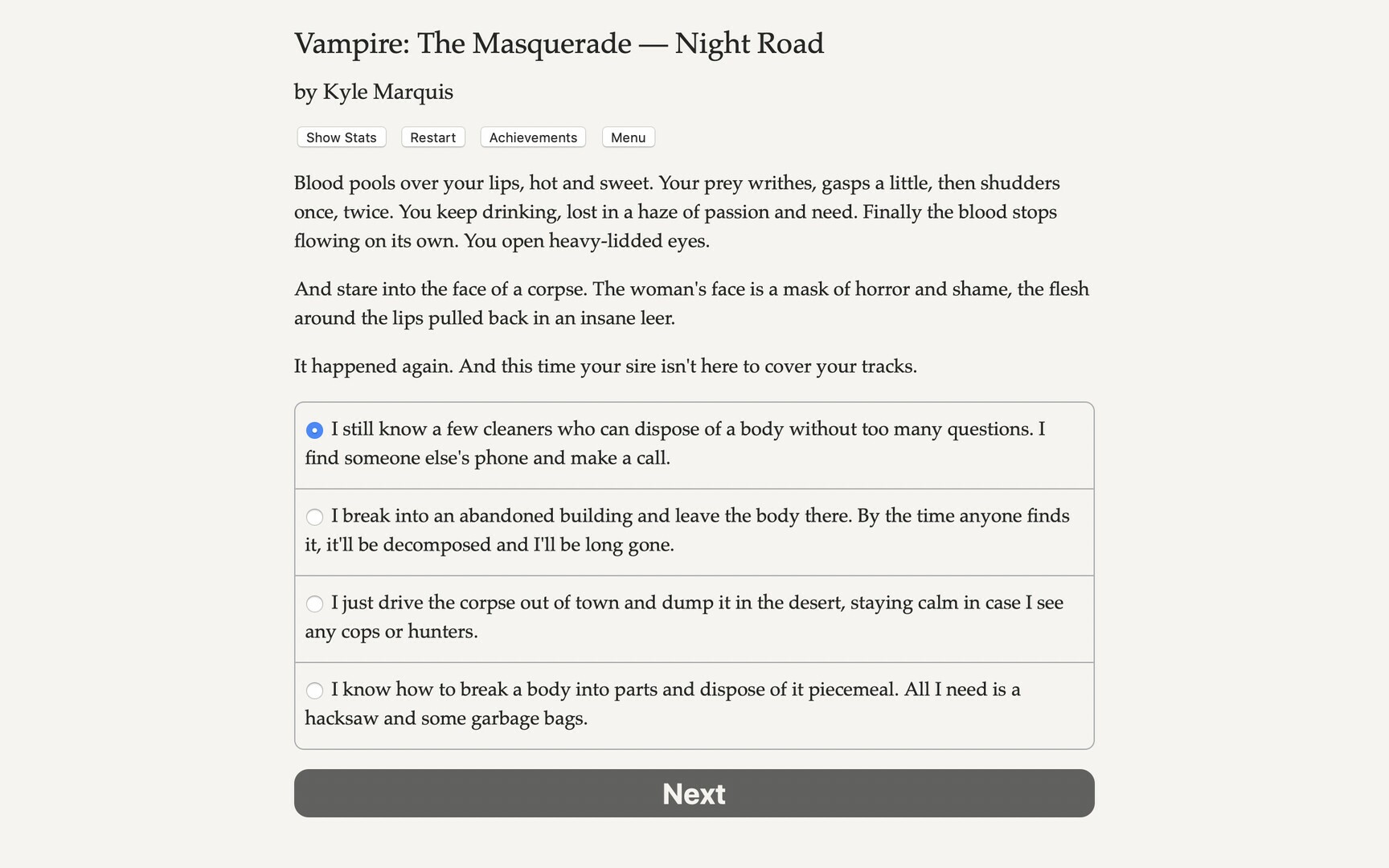 Скриншот из игры Vampire: The Masquerade — Night Road - 11