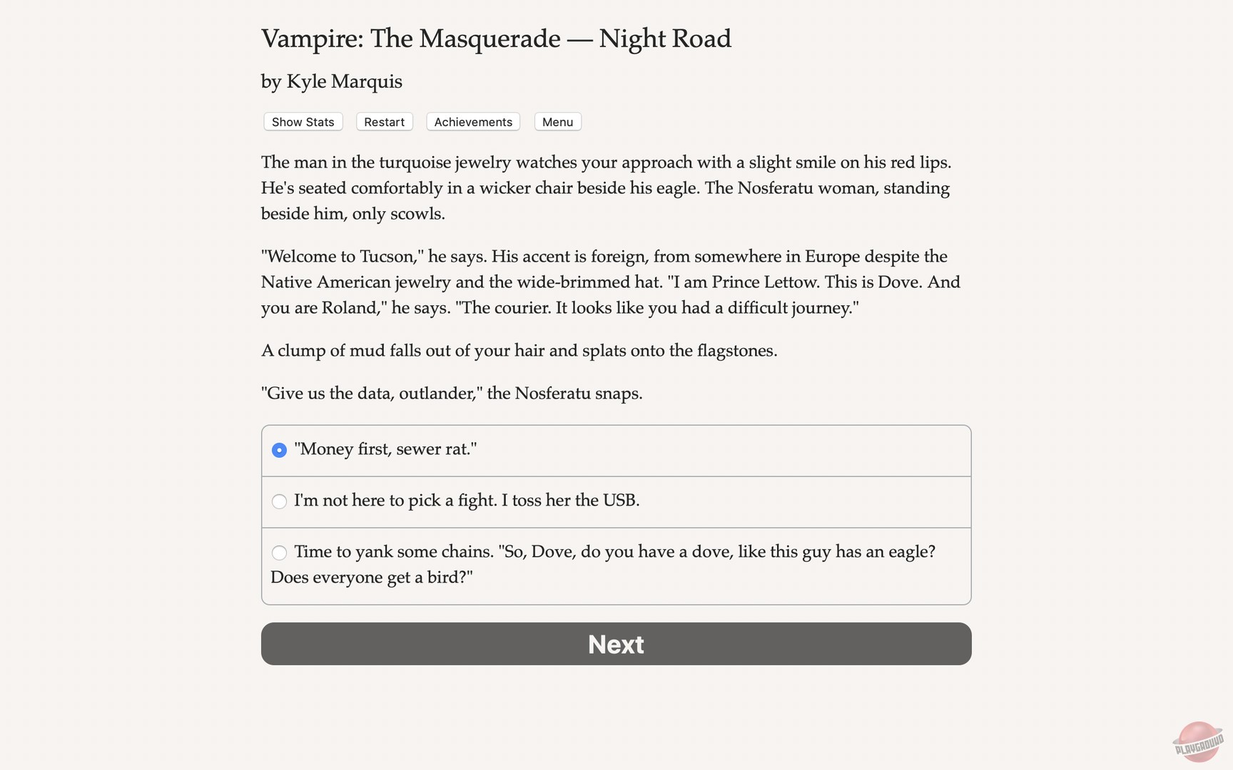 Скриншот из игры Vampire: The Masquerade — Night Road - 1