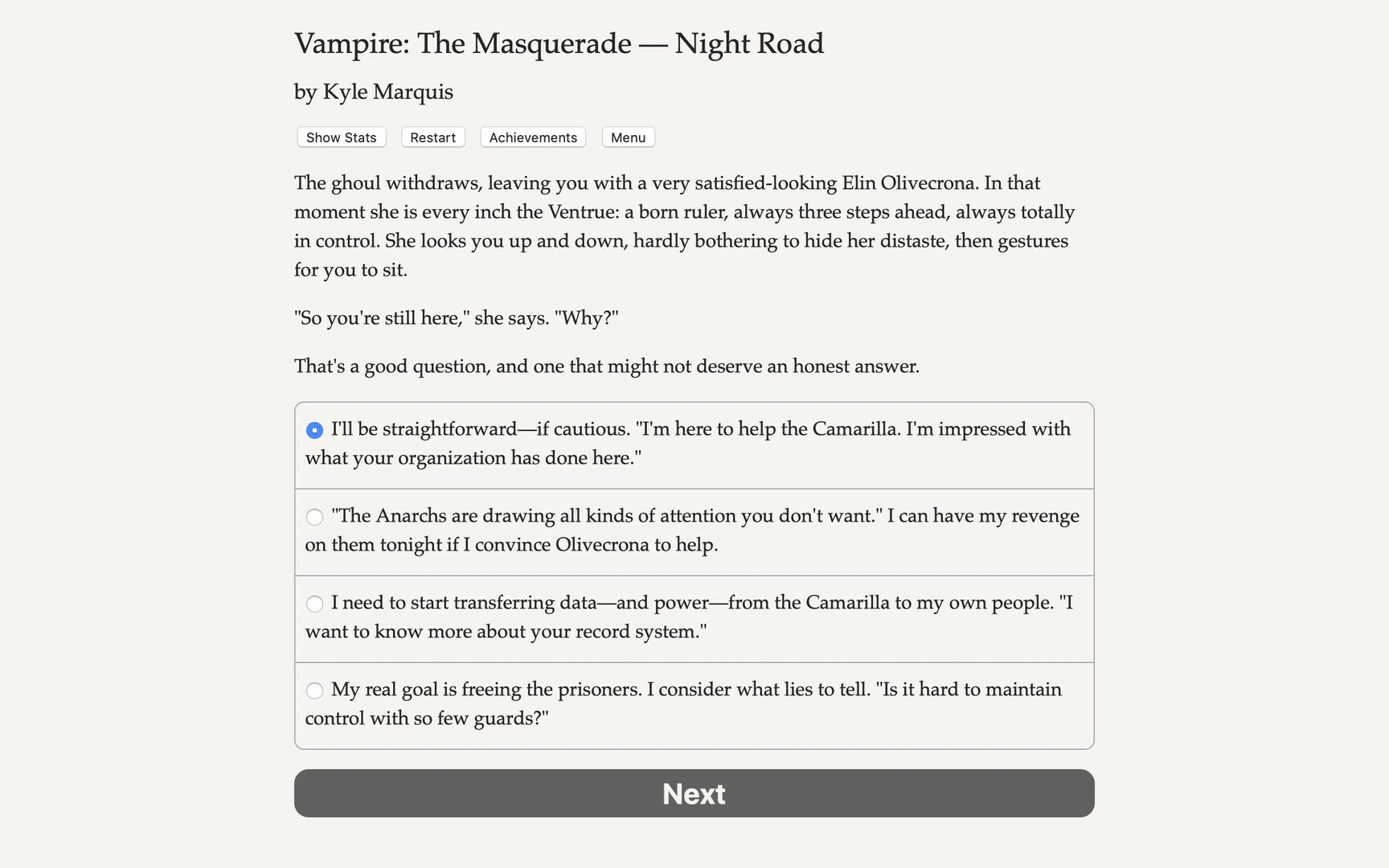 Скриншот из игры Vampire: The Masquerade — Night Road - 27