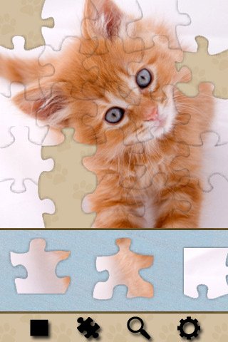 Скриншот из игры Adorable Kitten Jigsaw Puzzle - 1