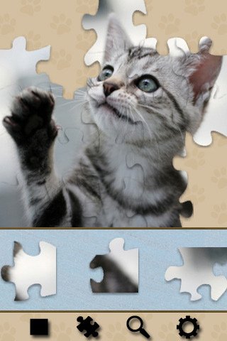 Скриншот из игры Adorable Kitten Jigsaw Puzzle - 4