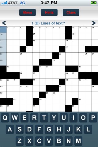 Скриншот из игры Yanks Crossword Puzzle - 2