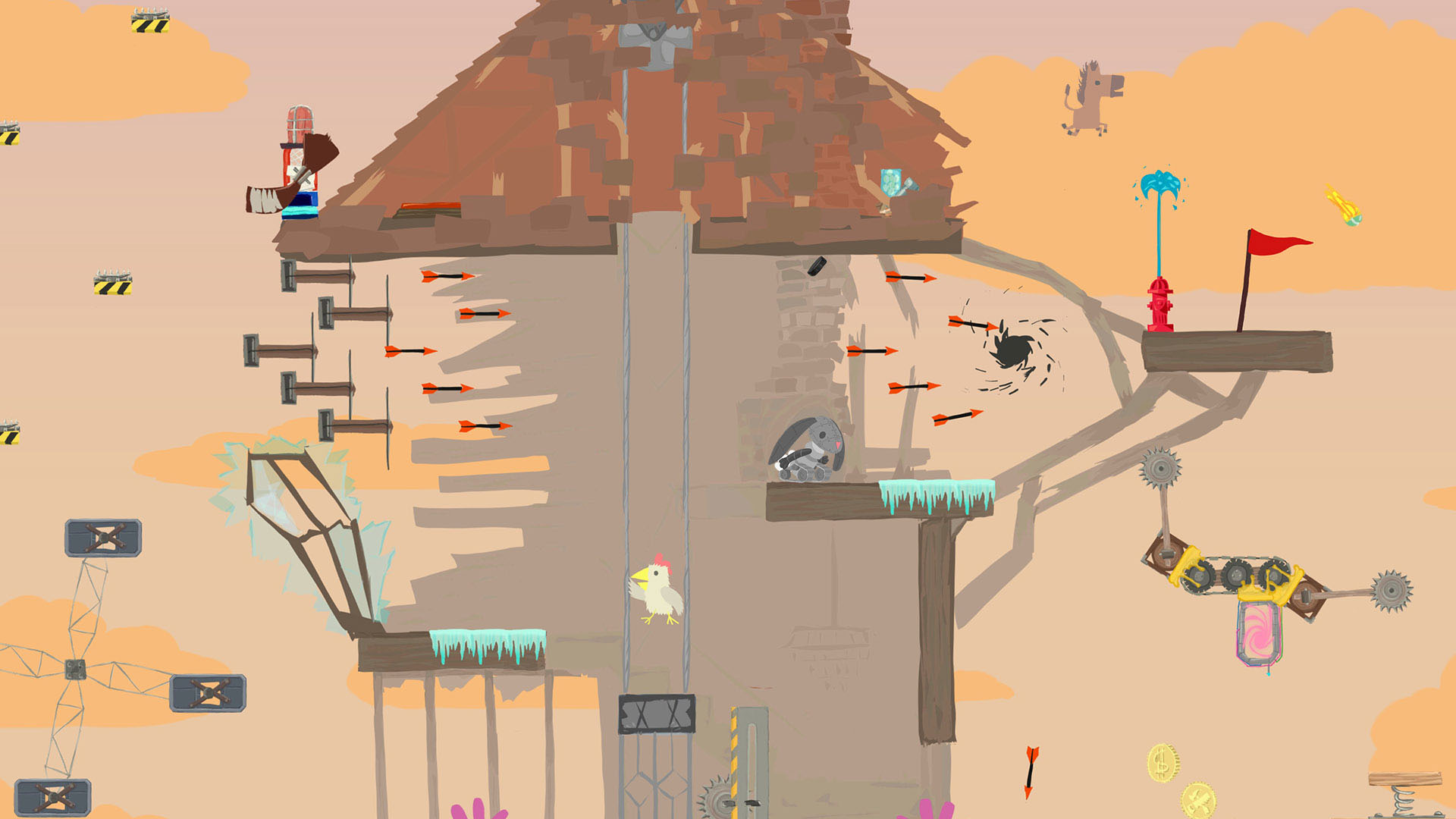 Скриншот из игры Ultimate Chicken Horse - 28