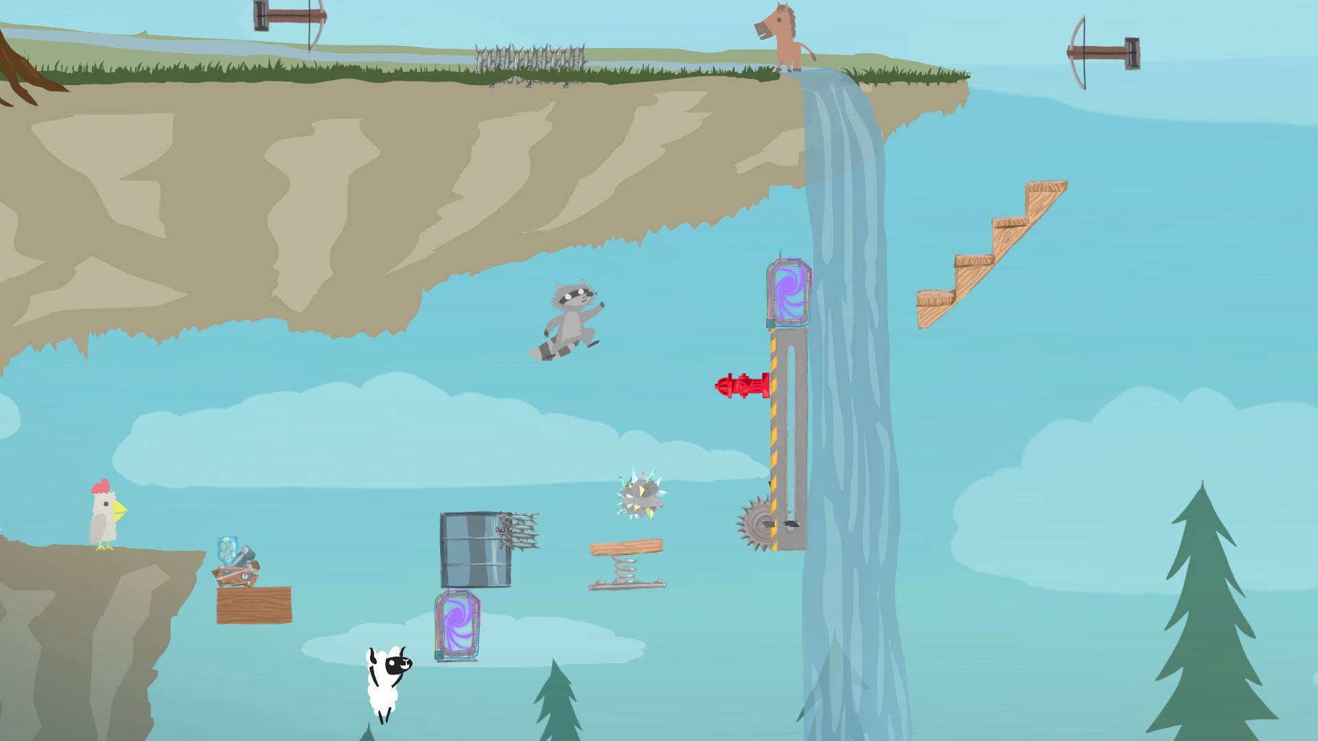 Скриншот из игры Ultimate Chicken Horse - 47