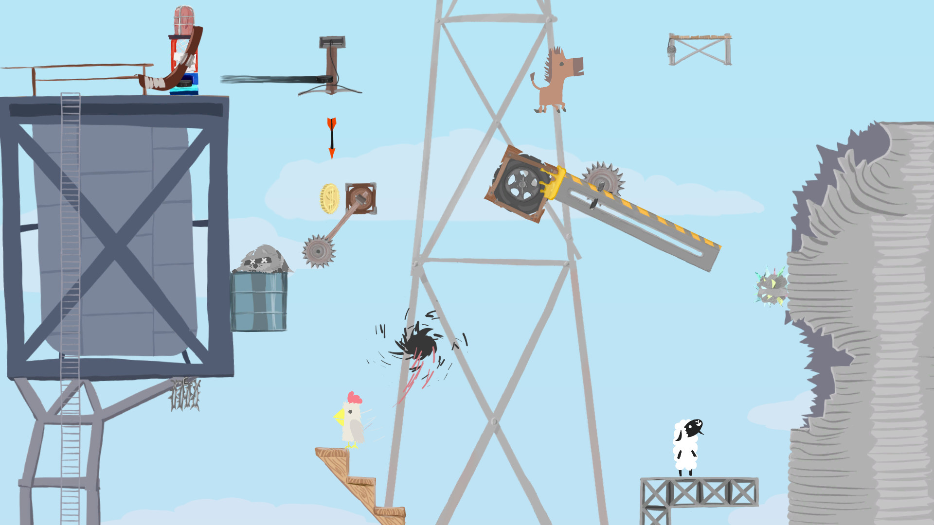 Скриншот из игры Ultimate Chicken Horse - 27