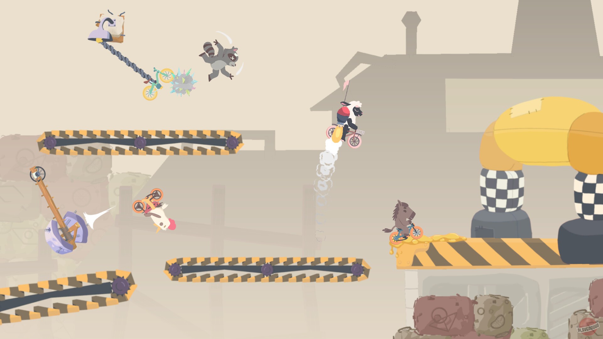 Скриншот из игры Ultimate Sheep Raccoon - 2