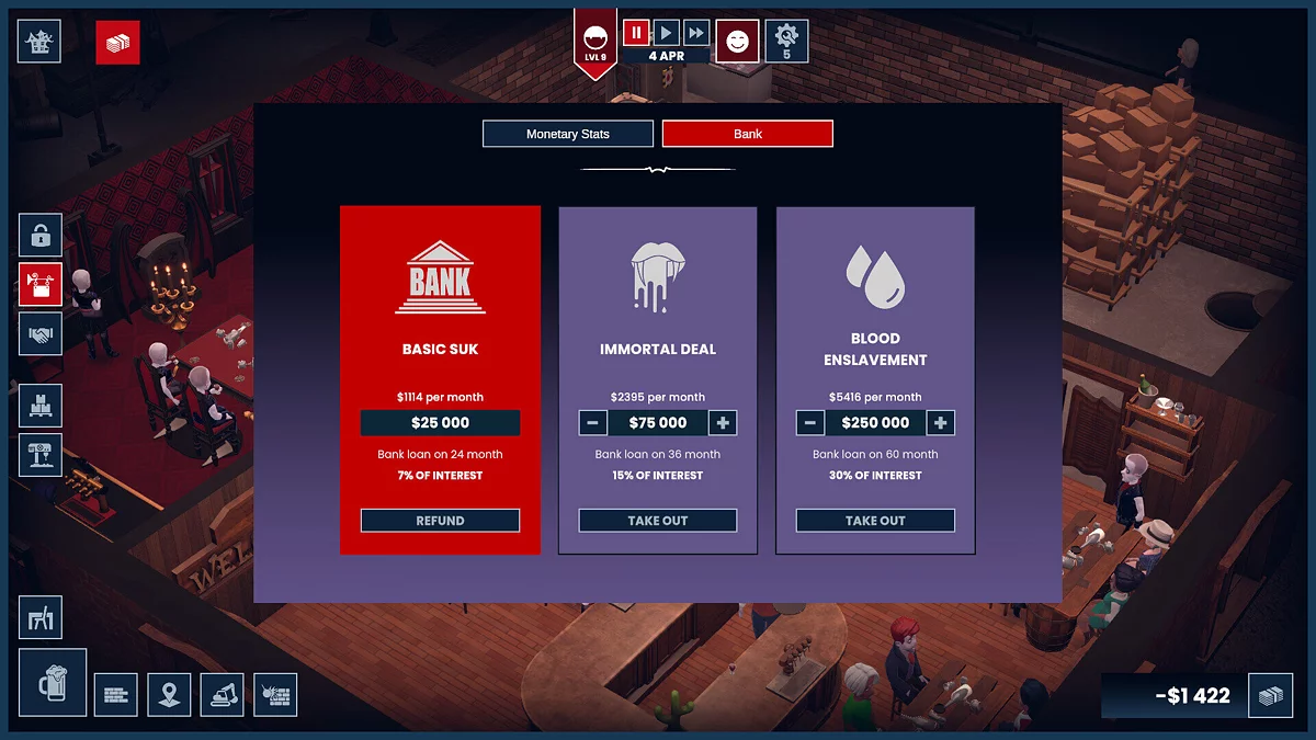 Скриншот из игры Blood Bar Tycoon - 15