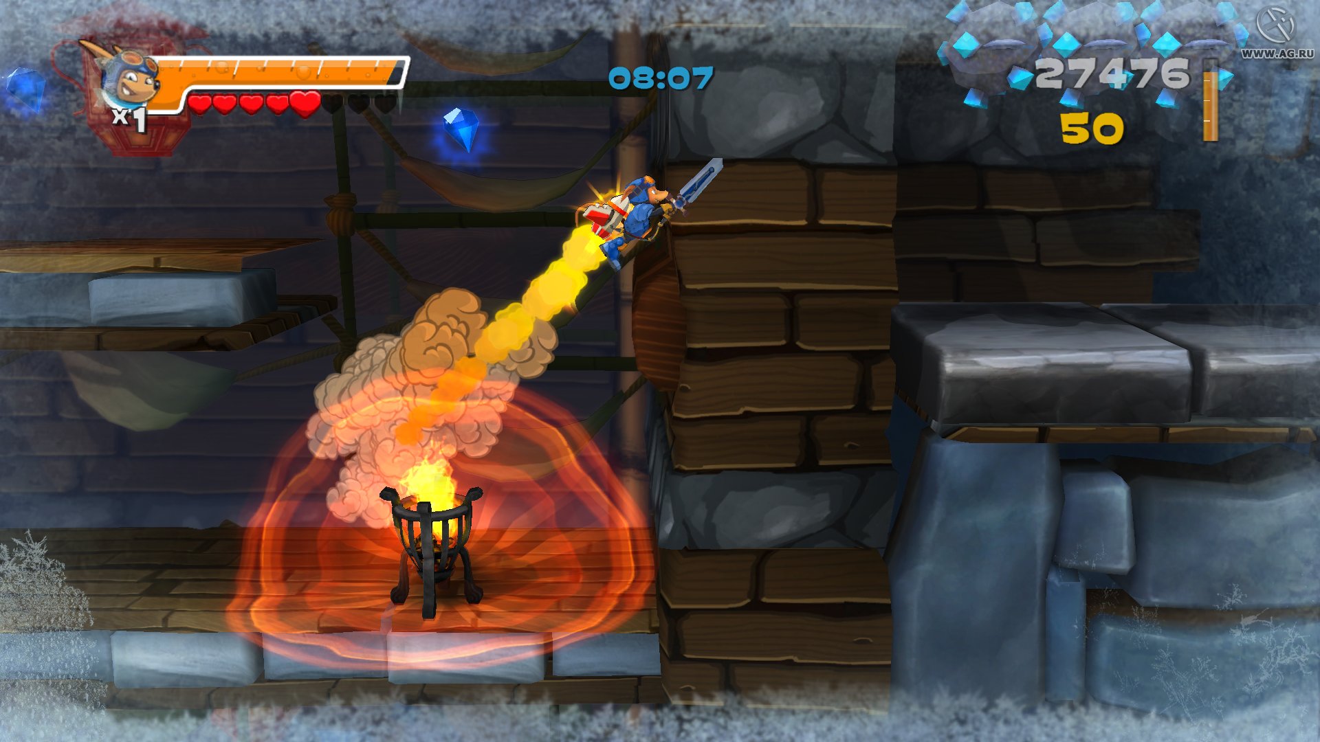 Скриншот из игры Rocket Knight - 97