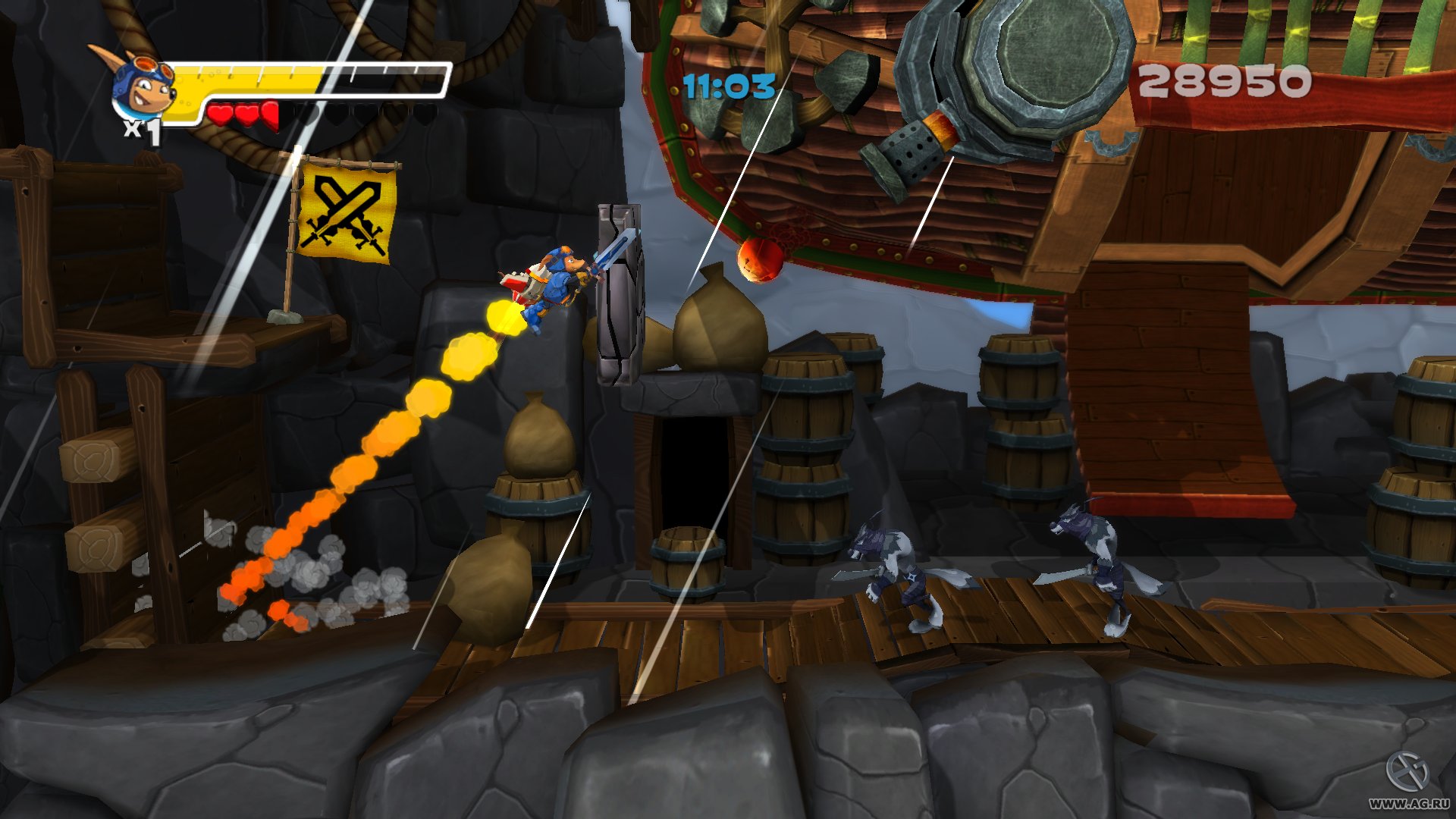 Скриншот из игры Rocket Knight - 88