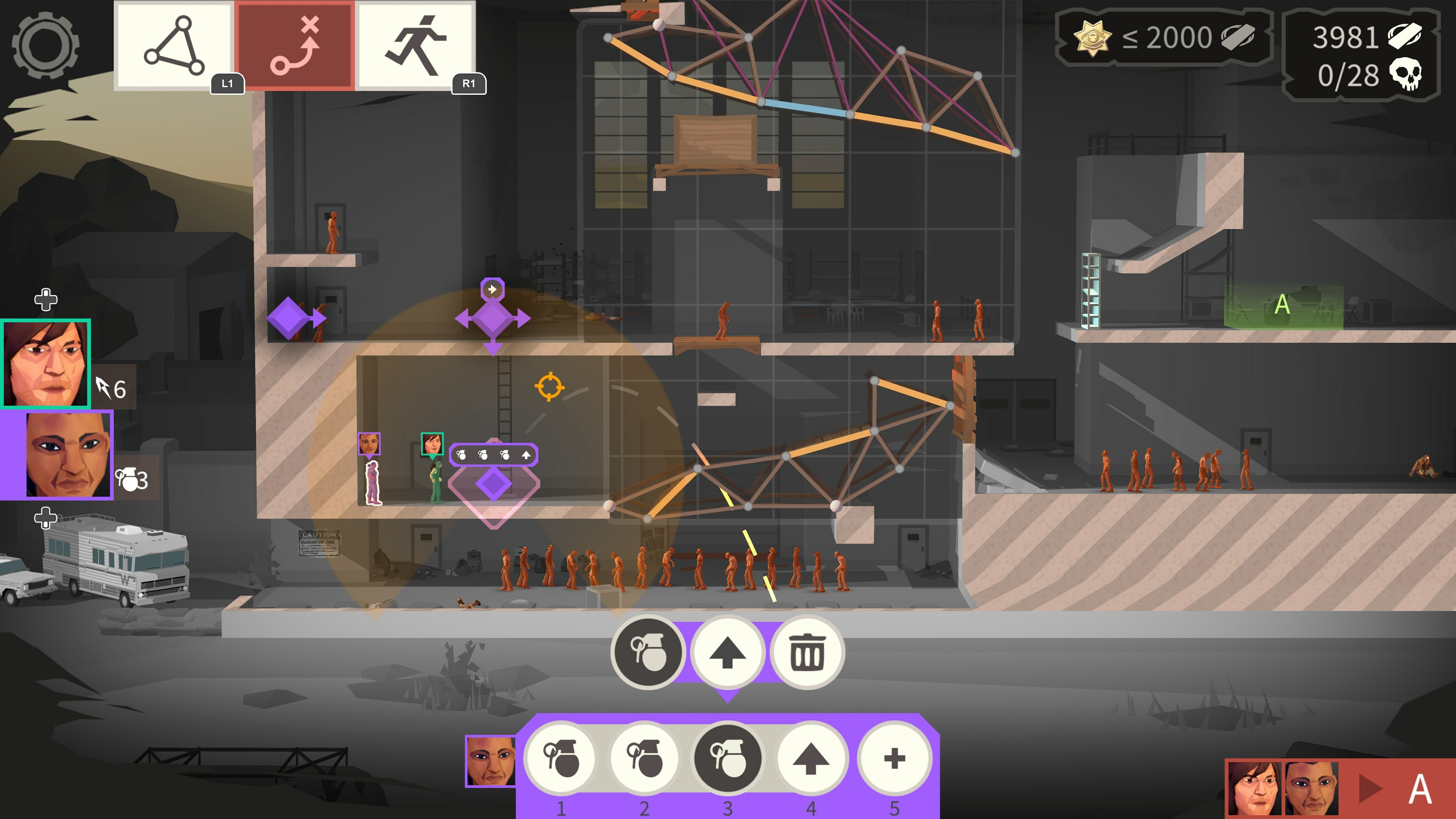 Скриншот из игры Bridge Constructor: The Walking Dead - 27