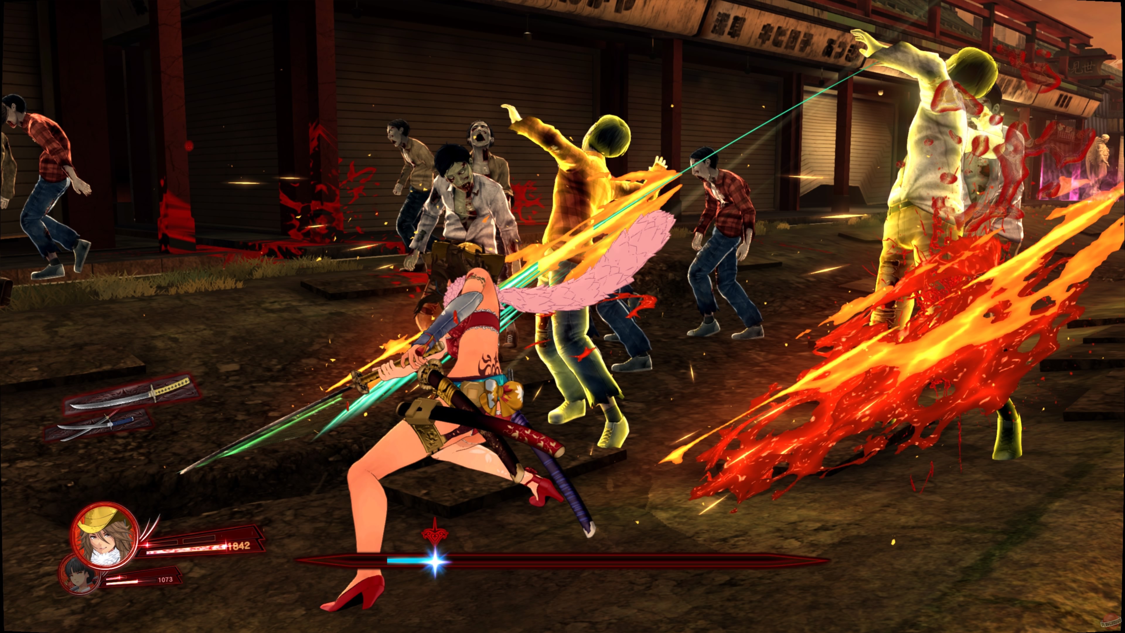 Скриншот из игры Oneechanbara Origin - 17