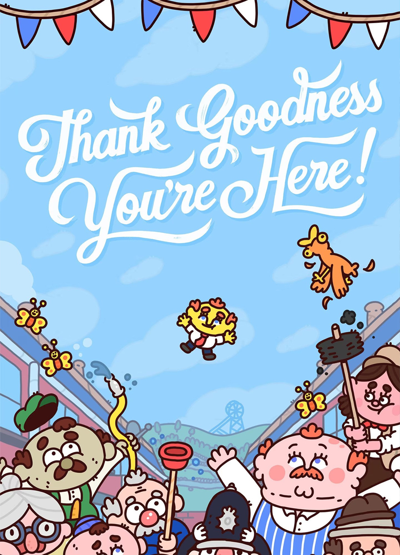 Обложка игры Thank Goodness You're Here!