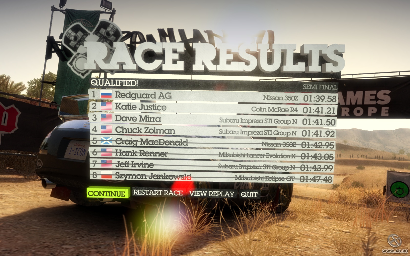 Скриншот из игры Colin McRae: Dirt 2 - 245