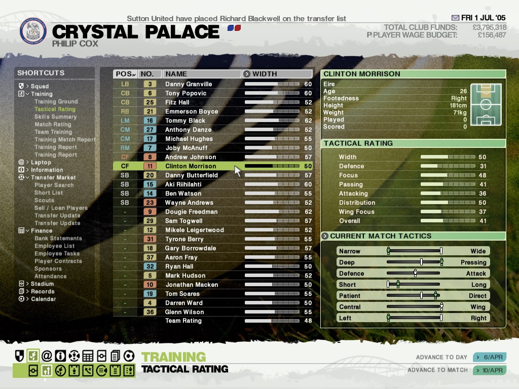 Скриншот из игры LMA Manager 2006 - 17