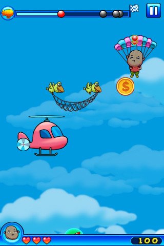 Скриншот из игры Crazy Parachute - 1