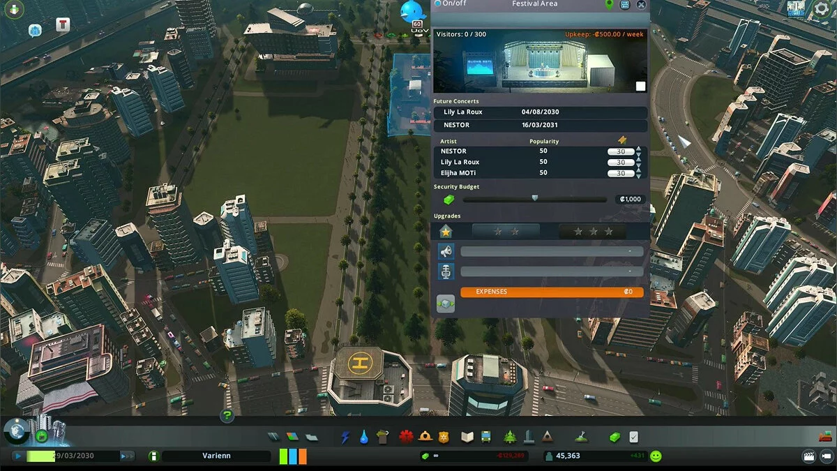 Скриншот из игры Cities: Skylines - Concerts - 1