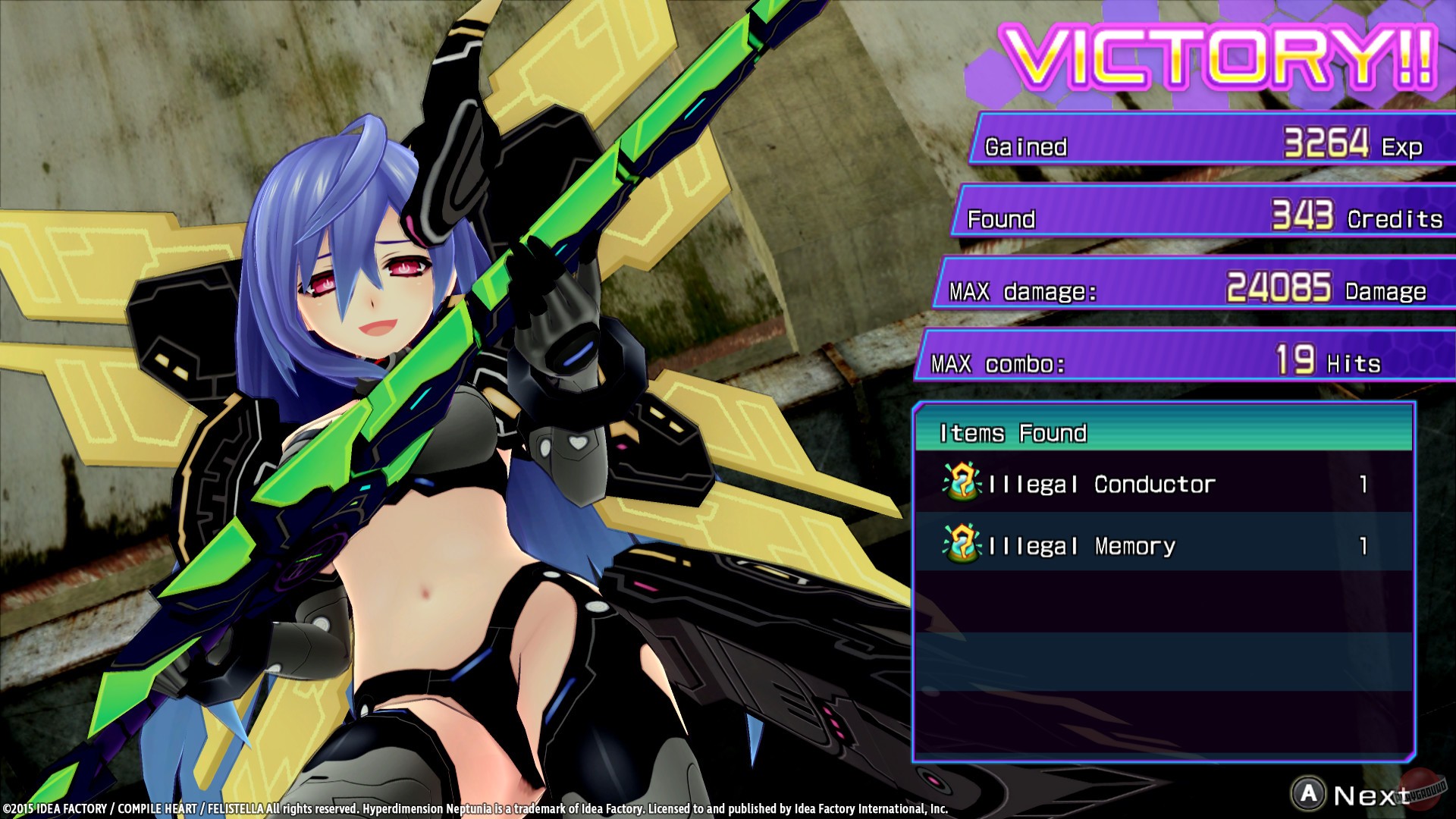 Скриншот из игры Hyperdimension Neptunia Victory - 16