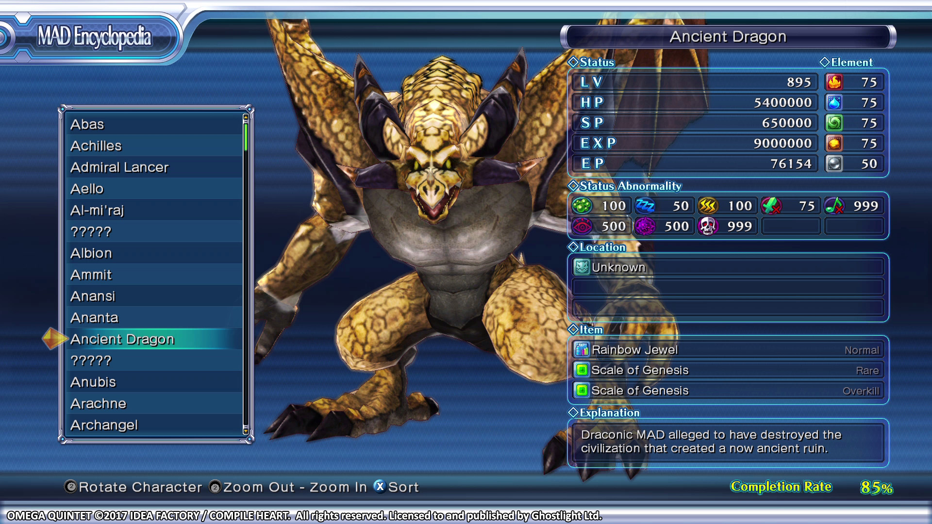 Скриншот из игры Omega Quintet - 59