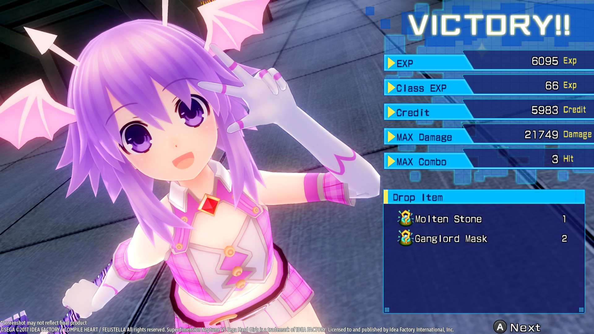 Скриншот из игры Superdimension Neptune VS Sega Hard Girls - 20
