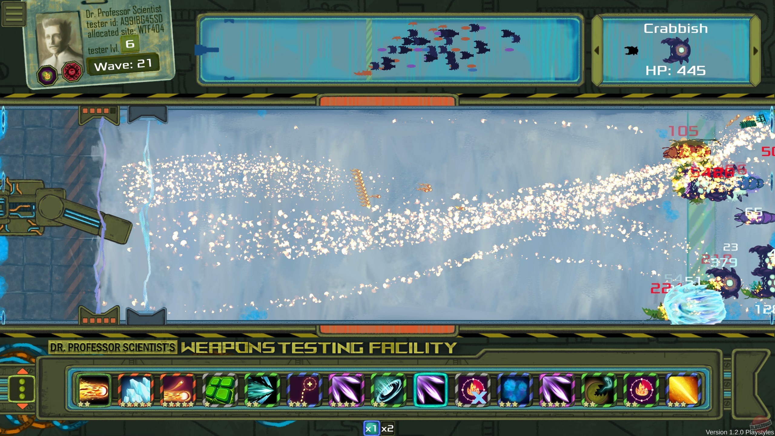 Скриншот из игры Dr. Professor Scientist's Weapons Testing Facility - 1