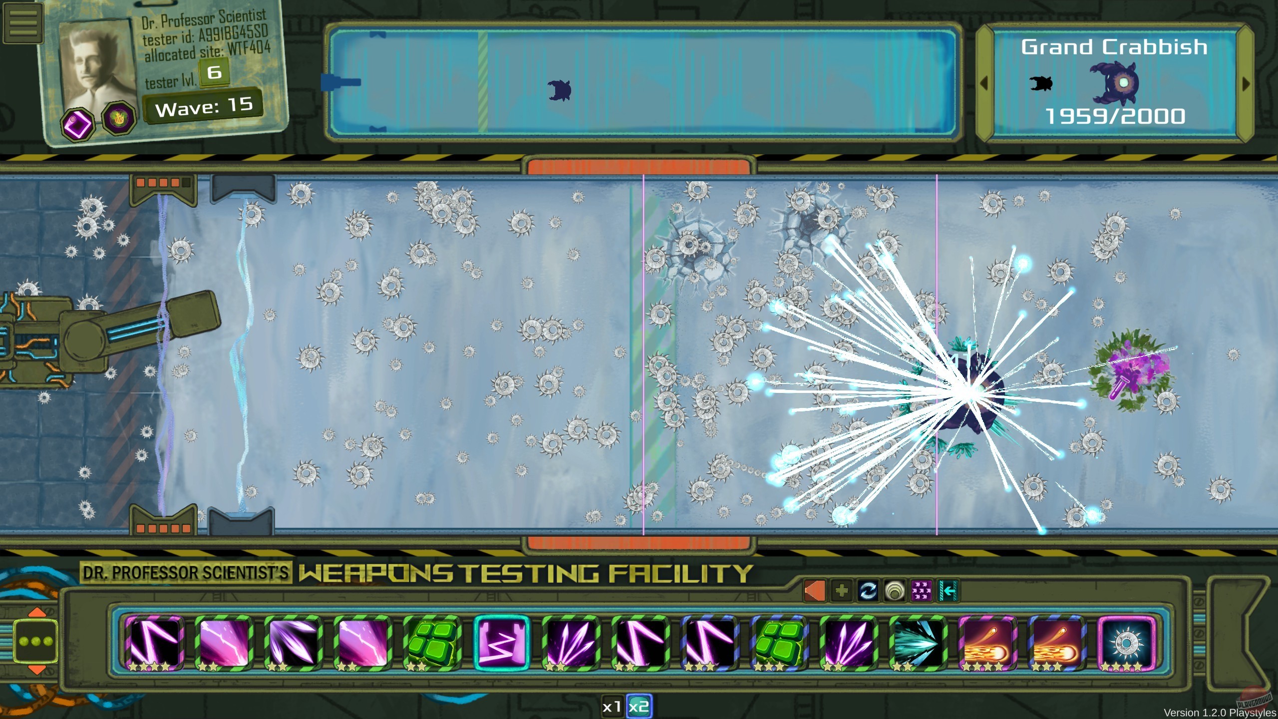 Скриншот из игры Dr. Professor Scientist's Weapons Testing Facility - 6