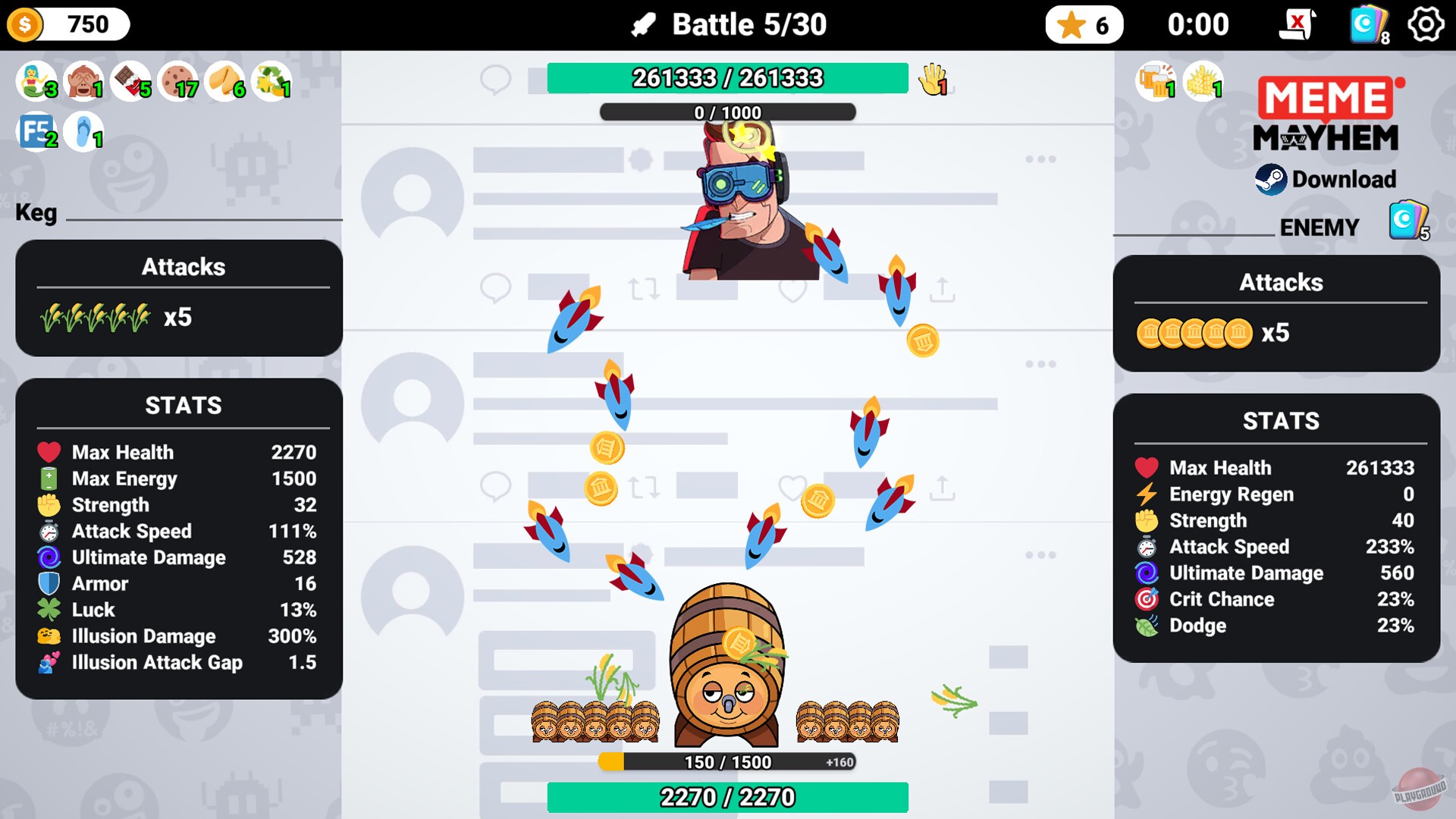 Скриншот из игры Meme Mayhem - 9