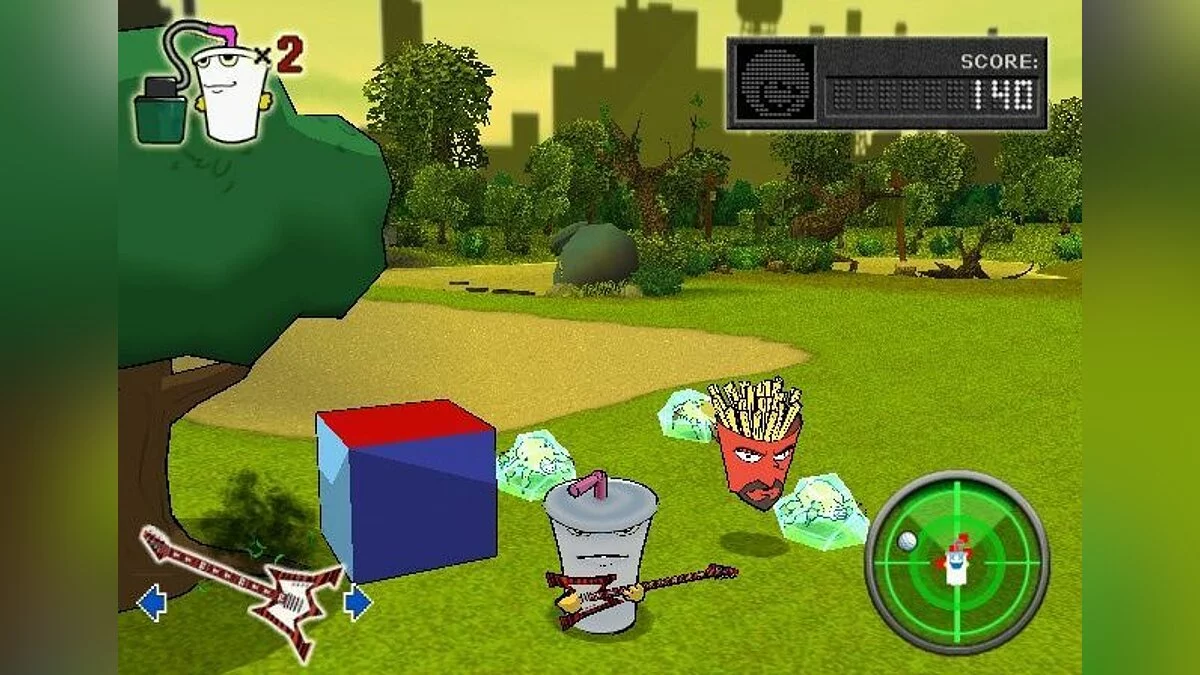 Скриншот из игры Aqua Teen Hunger Force: Zombie Ninja Pro-Am - 5