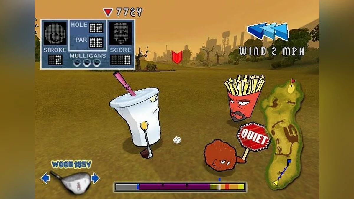 Скриншот из игры Aqua Teen Hunger Force: Zombie Ninja Pro-Am - 3