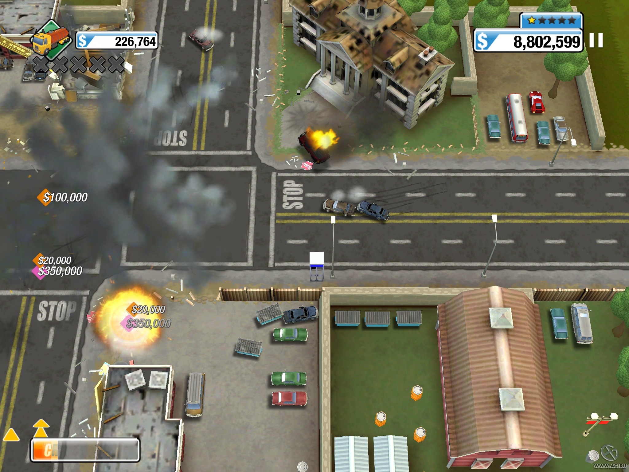 Скриншот из игры Burnout Crash! - 10