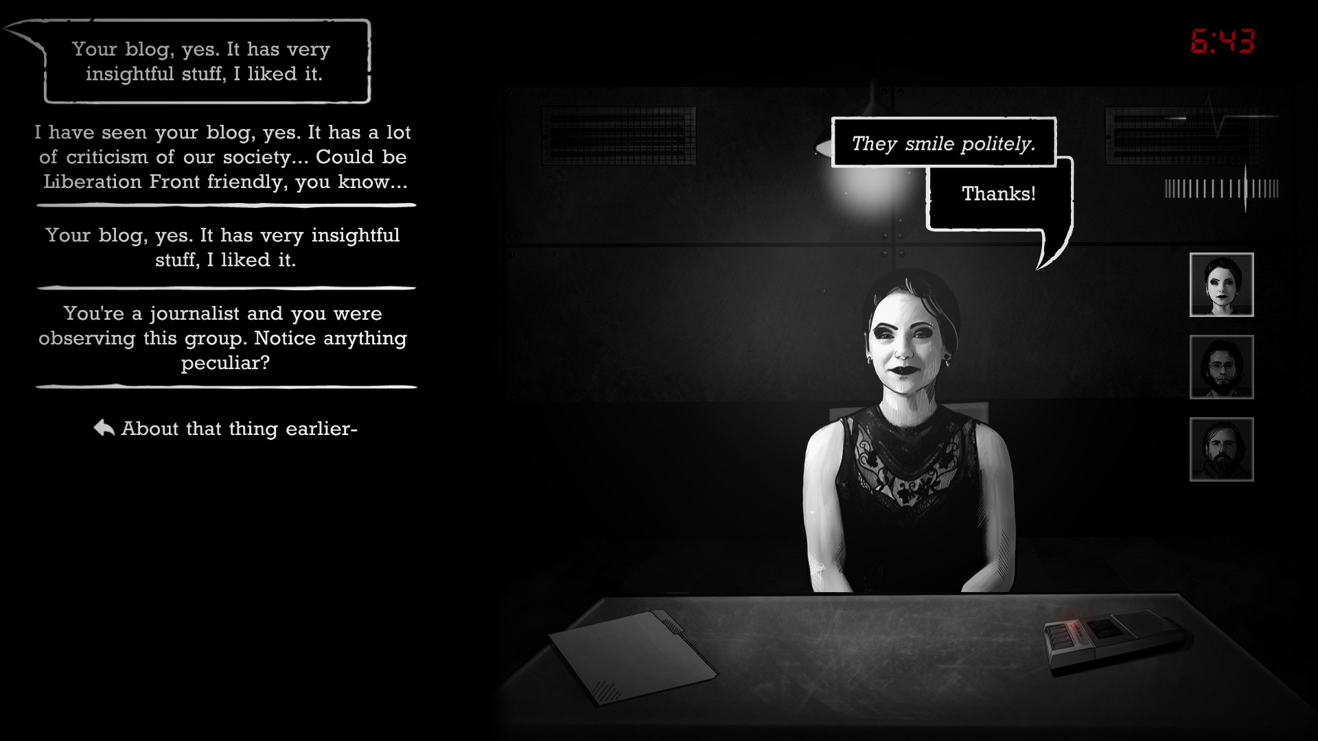 Скриншот из игры Interrogation: You will be deceived - 12