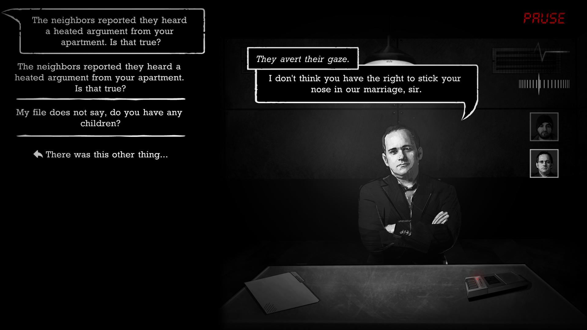 Скриншот из игры Interrogation: You will be deceived - 4