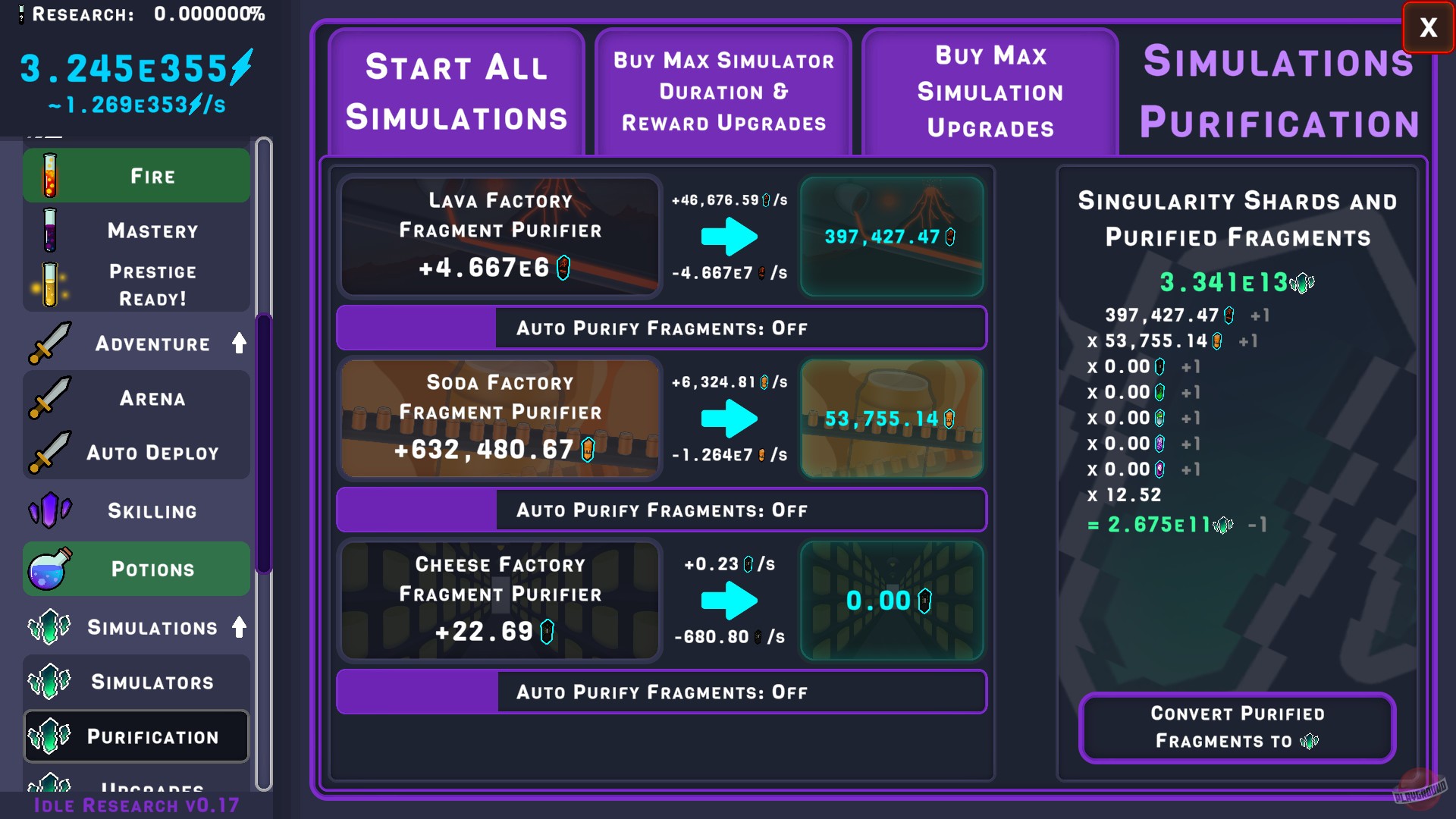 Скриншот из игры Idle Research - 1