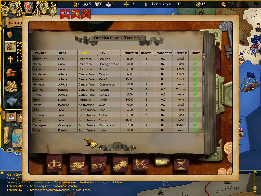 Скриншот из игры For the Glory: A Europa Universalis Game - 58