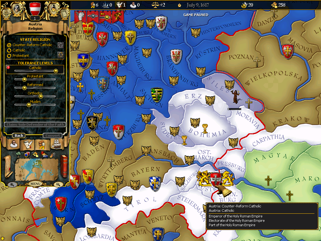Скриншот из игры For the Glory: A Europa Universalis Game - 46