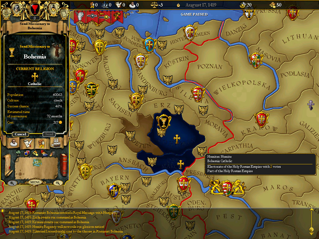 Скриншот из игры For the Glory: A Europa Universalis Game - 33