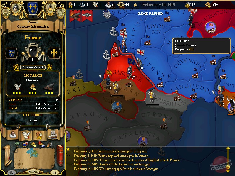 Скриншот из игры For the Glory: A Europa Universalis Game - 35