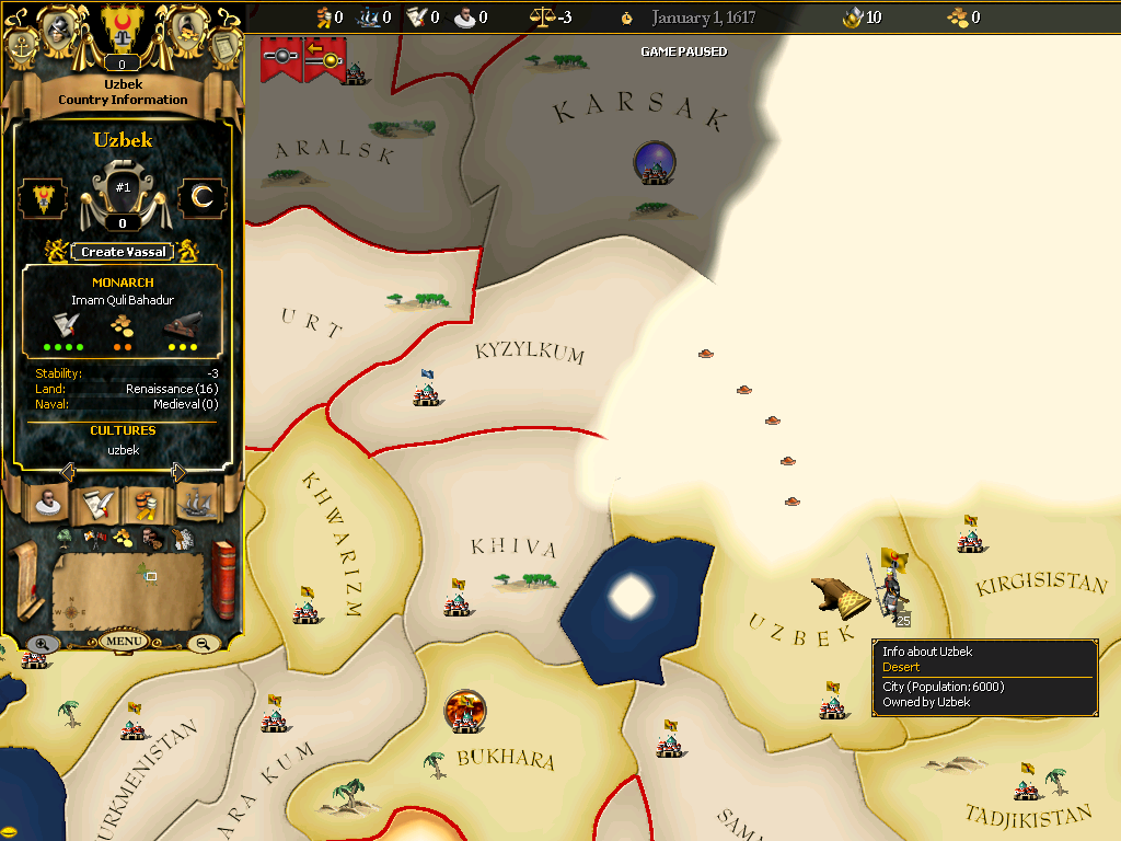 Скриншот из игры For the Glory: A Europa Universalis Game - 34