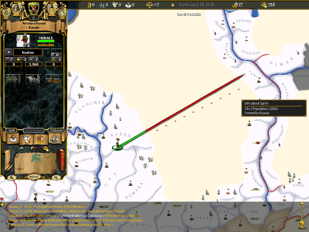 Скриншот из игры For the Glory: A Europa Universalis Game - 104