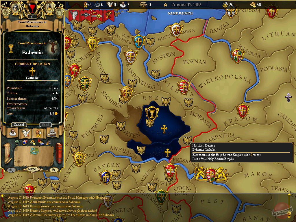 Скриншот из игры For the Glory: A Europa Universalis Game - 7
