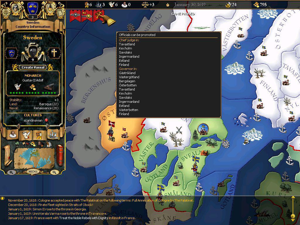 Скриншот из игры For the Glory: A Europa Universalis Game - 92