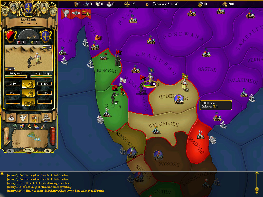Скриншот из игры For the Glory: A Europa Universalis Game - 84