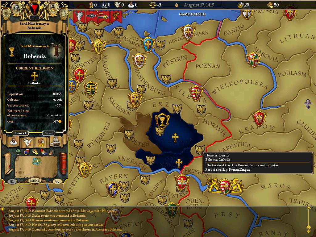 Скриншот из игры For the Glory: A Europa Universalis Game - 10
