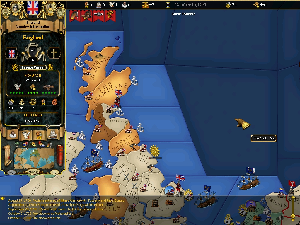 Скриншот из игры For the Glory: A Europa Universalis Game - 31