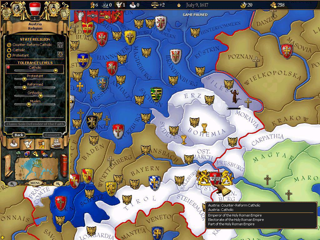 Скриншот из игры For the Glory: A Europa Universalis Game - 94