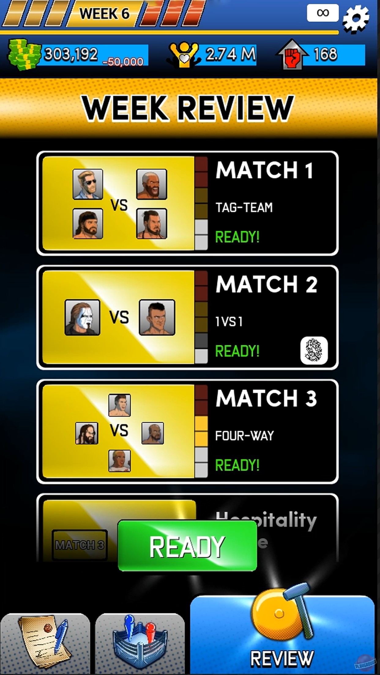 Скриншот из игры AEW Elite GM - 1