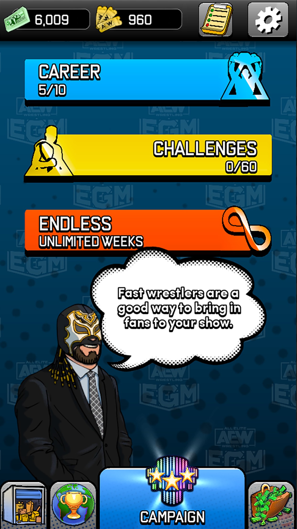 Скриншот из игры AEW Elite GM - 4