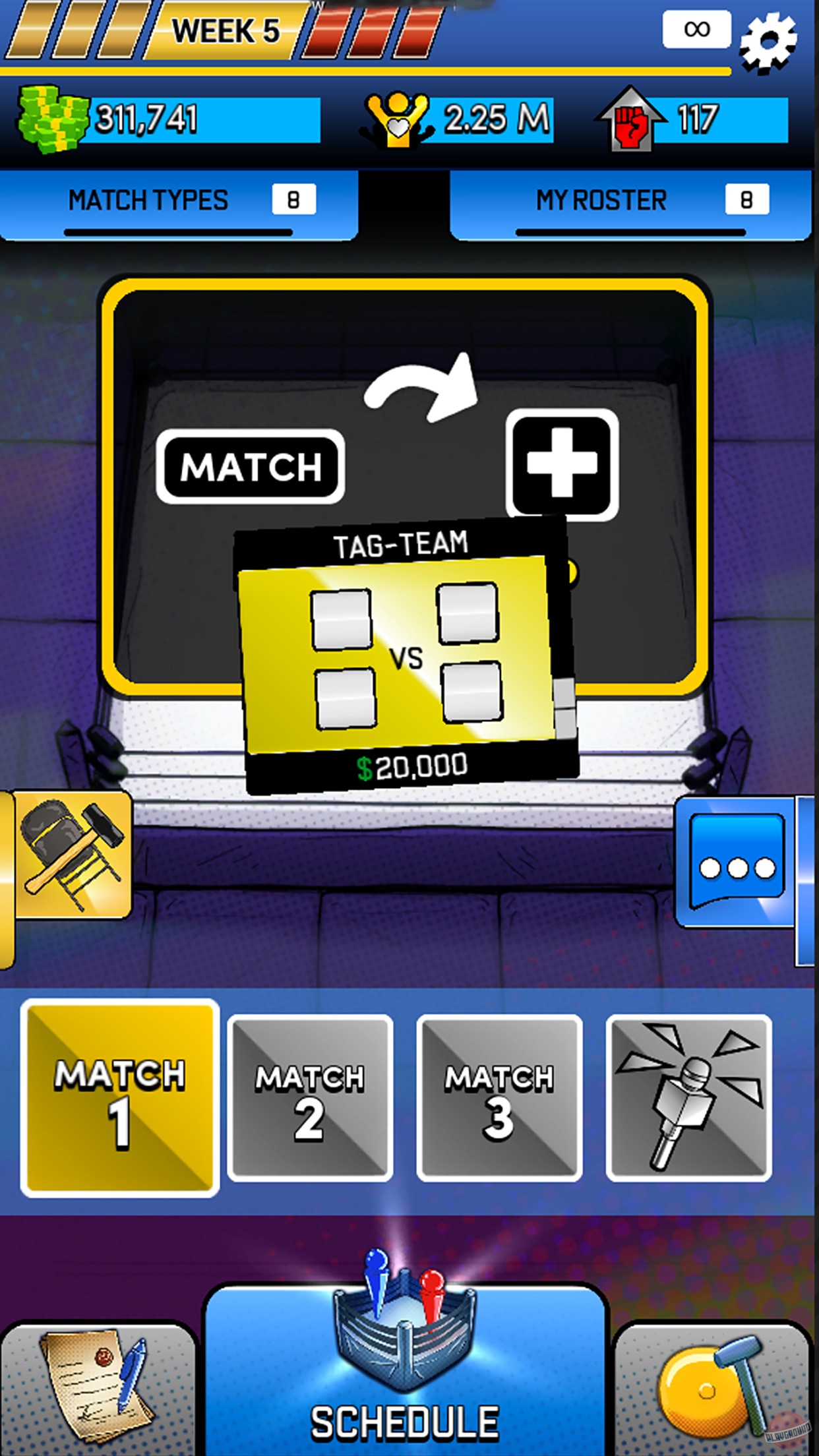 Скриншот из игры AEW Elite GM - 5