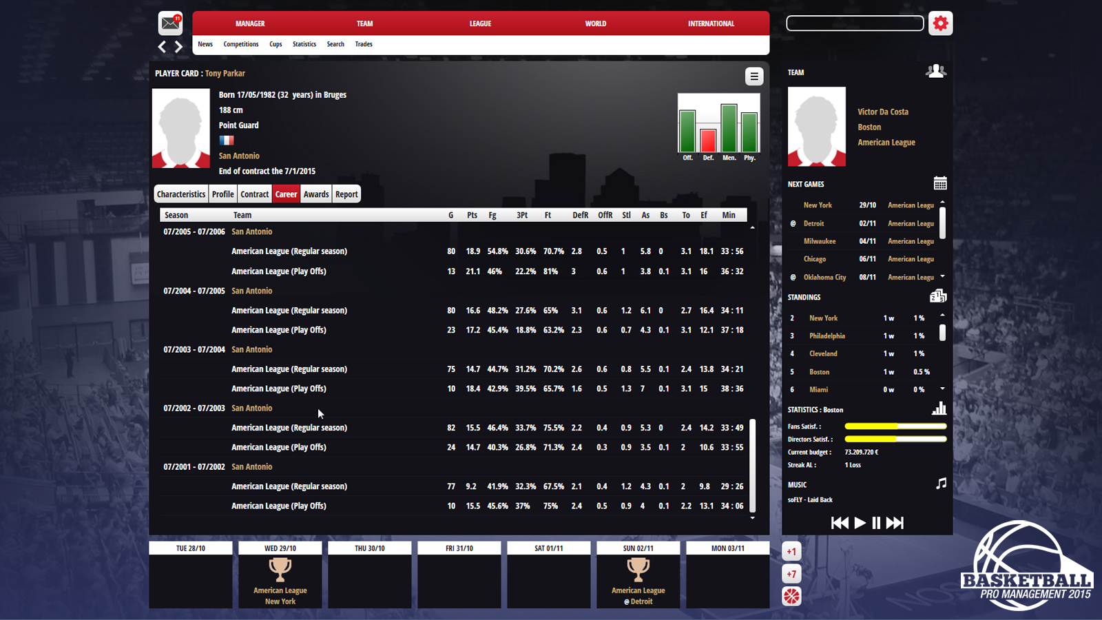 Скриншот из игры Basketball Pro Management 2015 - 10